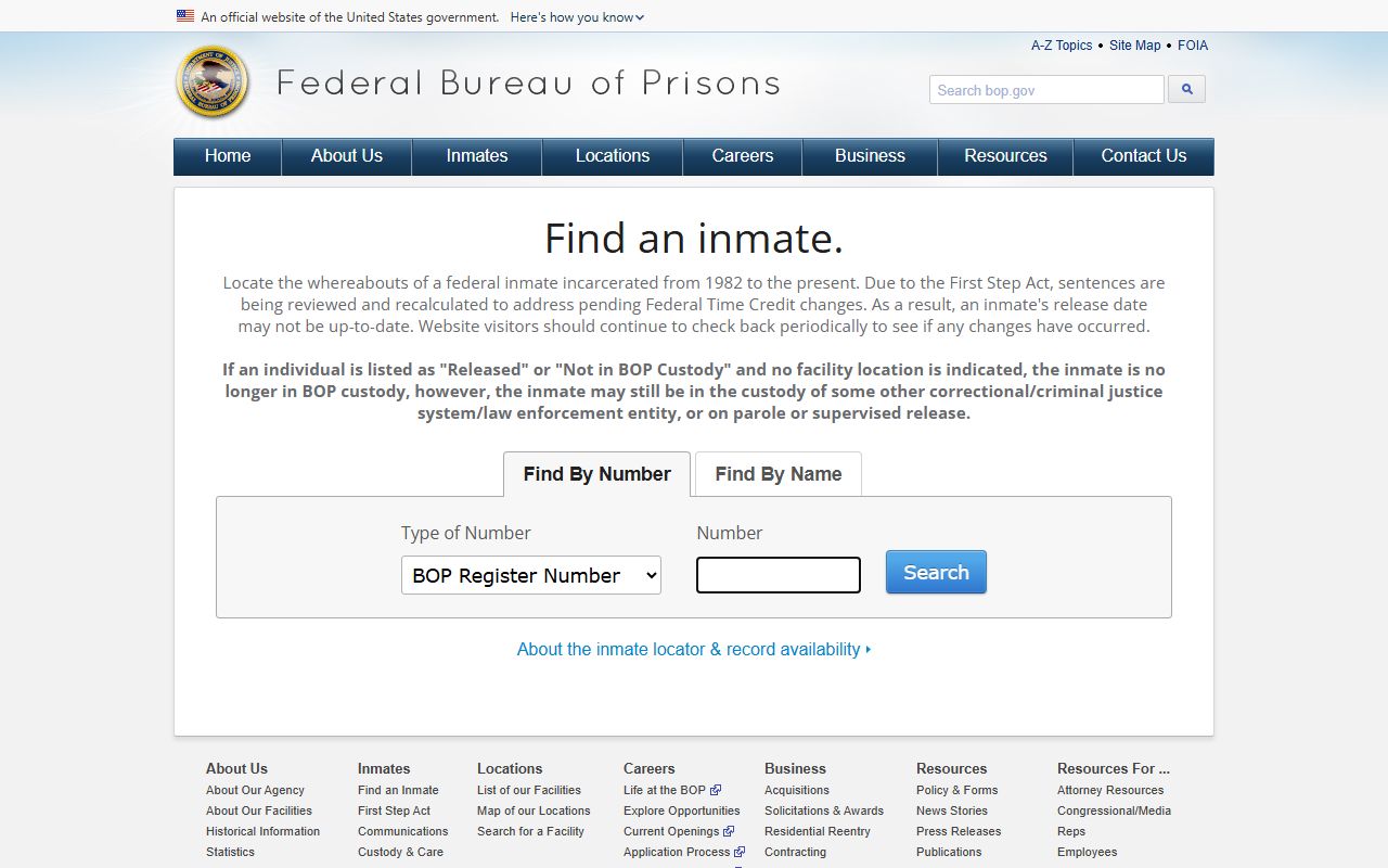 Clinton County arrest records federal BOP custody distinction