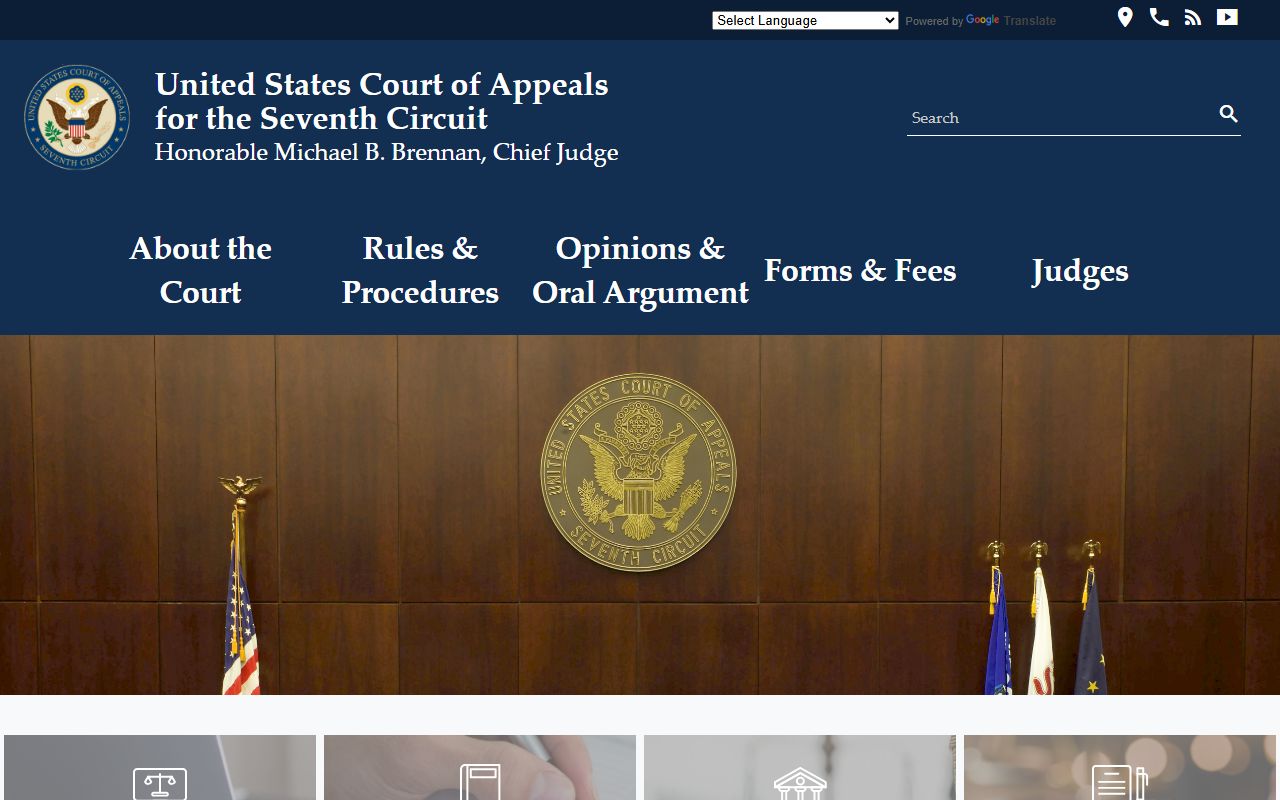 Seventh Circuit Court of Appeals homepage