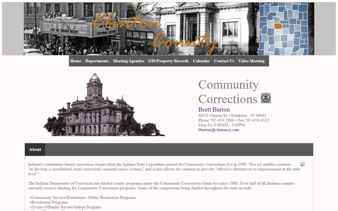 Clinton County court records community corrections