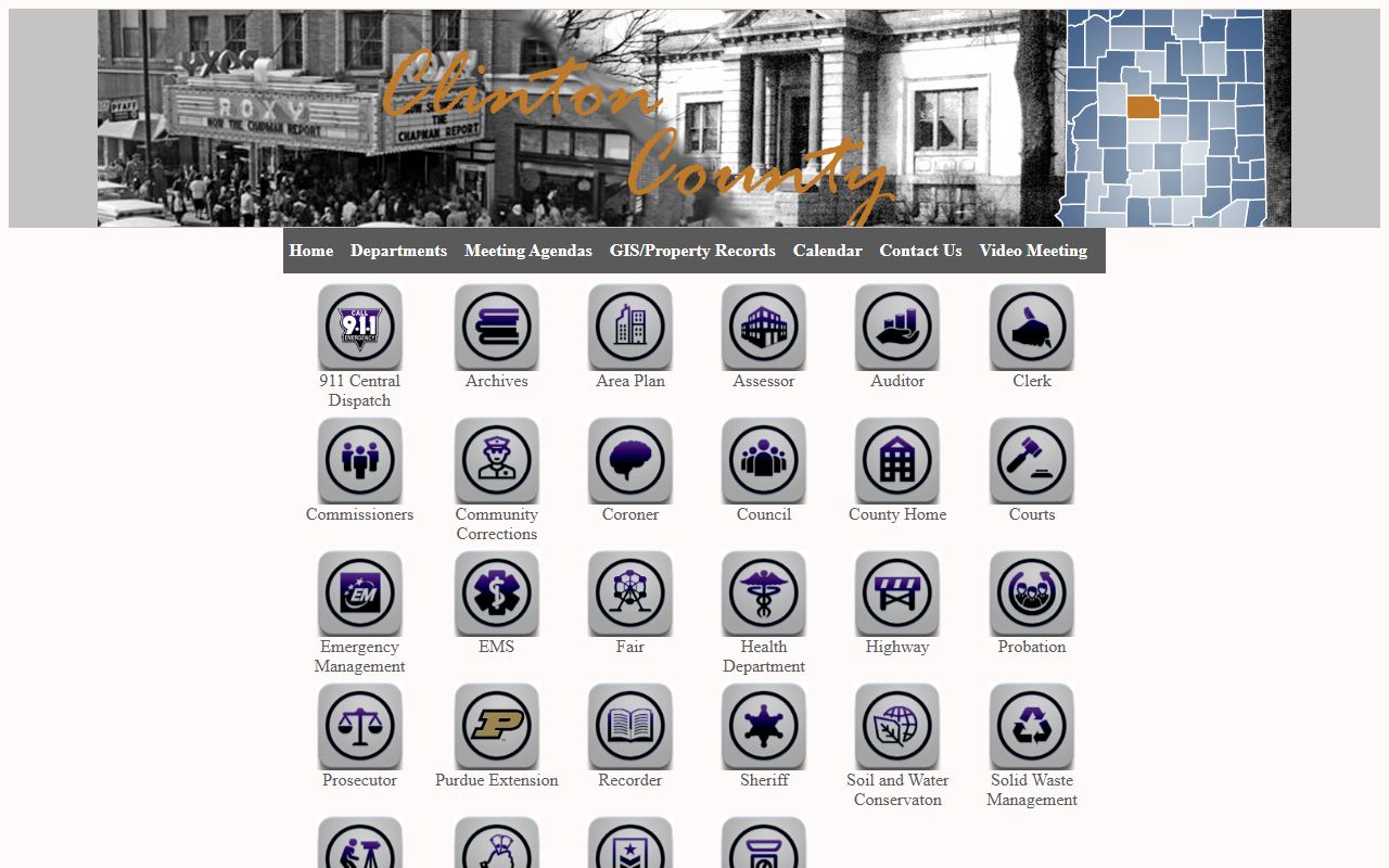 Clinton County court records departments index