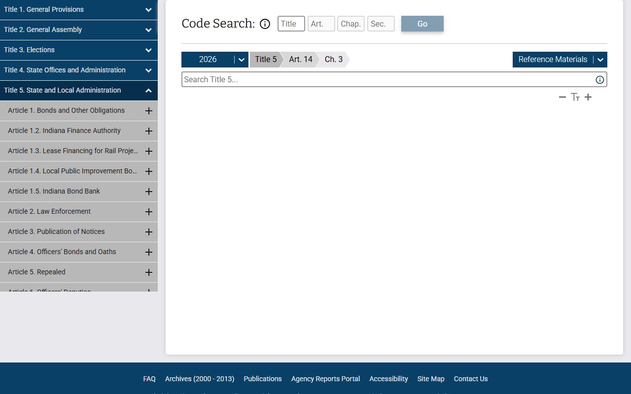 Indiana Access to Public Records Act source for public record requests